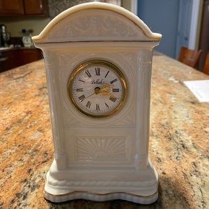Belleek 9.5inch Cherus Mantle clock